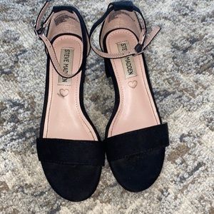 Steve Madden JCarrson black sandal heels girls size 2